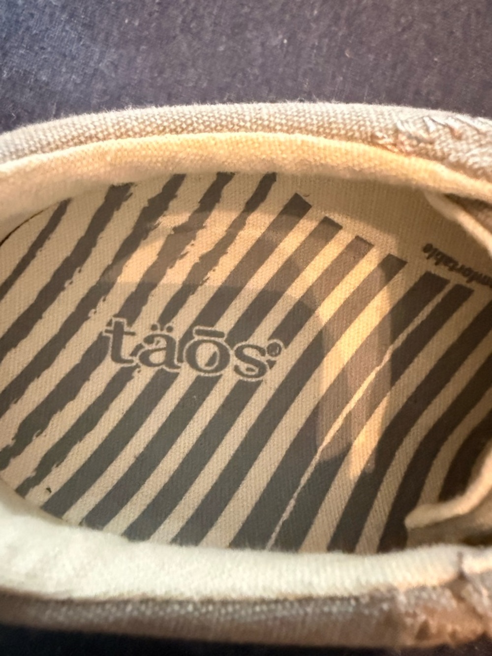 Taos Off-White Canvas Slip-On Sneaker - Picture 2 of 4